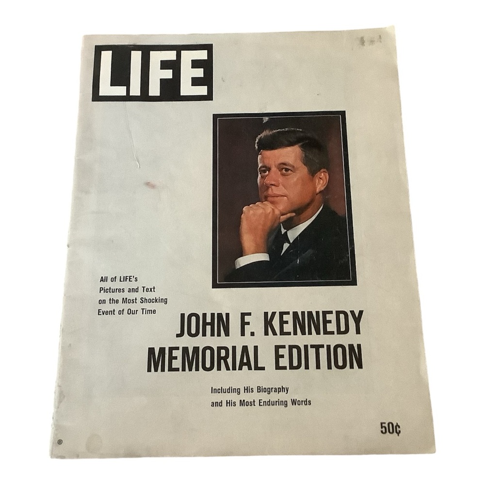 Vintage Life Magazine John F Kennedy Memorial Edition 1963 JFK Biography 1960's